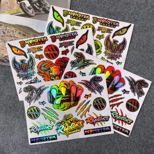 Motorcycle Sticker Red Monster Reflective Sticker for Honda Click 125i Wave Pcx 160 Yamaha FORZA Xmax 300 Nmax 125 Grand Filano Accessories