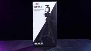 Content Creator Essentials w/Camera TripodLight & Mic Vlog K4 Vlogging Kit for iPhone & Androidw/ Microphone59" Camera Mount TripodLED LightBall Head Mount for Video Recording