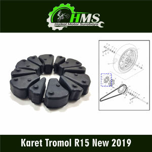 Karet Tromol R15 New 2019 "A" (Harga Per Set Isi 6) - Rubber Seat Bantalan Tahanan Ganjalan Ganjal