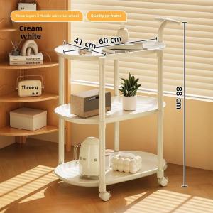 Removable Trolley Side Table With Wheels Small Coffee Table Tray BedSide Table Meja Tepi Sofa Meja Kecil Corner Table Bathroom side table