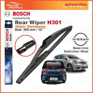 Nissan Grand Livina XGear Car Windshield Rear Back Wiper Size 12 Inch (1 Pcs) Bosch H301 Rear Back Wiper