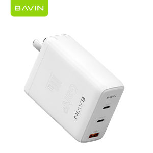 BAVIN PC917 100W Dual Type-C Super Fast Charging GaN Universal Adapter Triple Output Supports Charging for Laptops