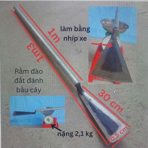 Rầm  thuổng đào đất  cây len đào đất  thục chuối đánh bầu cây  làm bằng nhíp xe