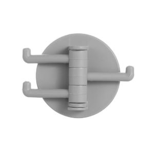 Wall Mounted Sticky Hooks 3 Rotatable Arms Stick On Wall Hanging Kitchen Bathroom Rack / Penyangkut Serbaguna