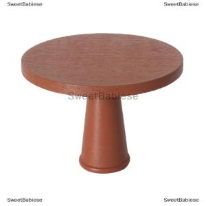 [COD] SweetBabiese บ้านตุ๊กตา1 12โต๊ะน้ำชาทรงกลมขนาดเล็กแบบบ้านตุ๊กตาห้องรับประทานอาหารเฟอร์นิเจอร์ของตกแต่งบ้านตุ๊กตาตกแต่งฉากขนาดเล็ก