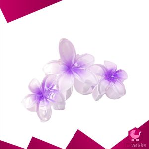 BabyShop-C1152 Jepit Rambut 3 Bunga Kamboja Frangipani Hairclip / Hair Claw Jedai Kamboja Triplet