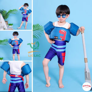 Phao Tập Bơi liền thân gồm Phao Đỡ Ngực và Phao Tay với khóa gài sau lưng giúp đảm bao an toàn cho bé Áo Phao Cao Cấp dùng cho bé từ 2-8 tuổi Phao bơi bé trai Phao bơi bé gái - LICLAC