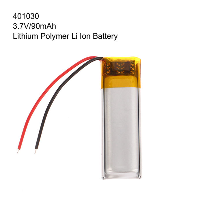 Lym 37v 90mah 401030 Lithium Polymer Ion Li Ion Battery Bms Protected For Bluetooth Headset 7603