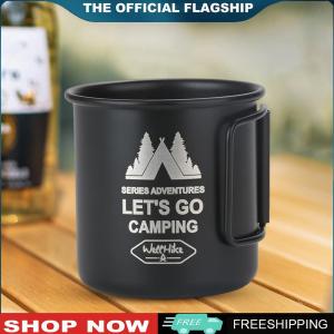 【New Arrival】 300ML Camping Mug Aluminium Alloy Picnic Utensils Foldable Handle Camping Water Cup Ultra-Light for Backpacking Hiking Travel
