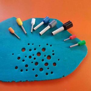 MMLUCK DIY Polymer Khuôn cắt tròn Thụt lề bằng nhựa Thép không gỉ Công cụ Gốm sứ Gốm sứ Khuôn cắt đất sét Máy cắt đất sét Dụng cụ làm gốm