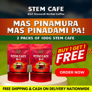 Stem Cafe 8in1 Stemcell B1T1 Coffee B Moringa Mangosteen Ginseng Banaba Organic Ginko Healing -