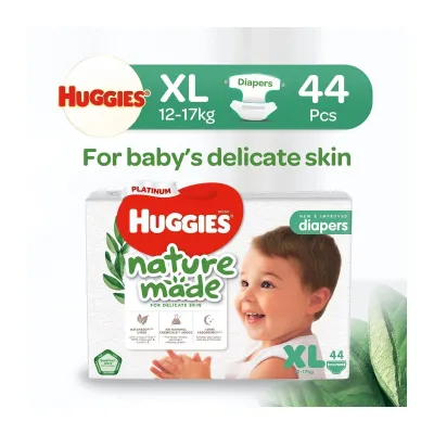 Huggies Platinum Naturemade XL 44s Tape Diapers