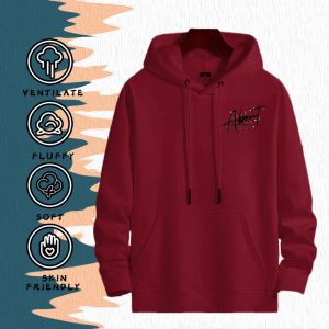 RoshThanz Trendy letter printing Hoodie for men high quality jacket for women casual pullover COD