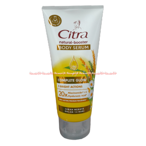 Citra 180ml Natural Booster Body Serum Complete Fresh Insta Protect Glow Bright Action Multiction Gel Krim Badan Pearl Dust Spf 30+arl Dust Spf 30+gurt Moisturizer