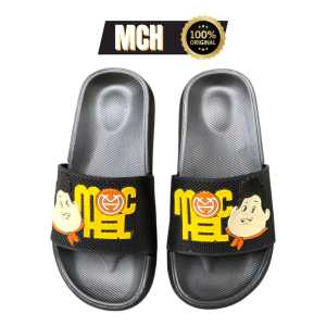 MOCHEL-PC MOCHELxJUMBO Hitam Kuning Sandal Selop Anak Pria dan Wanita Premium Clas Anti Slip Terbaru