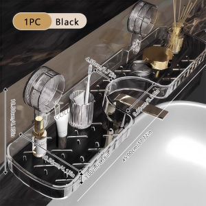 EUNICE Bathroom Sink Faucet Suction Cup Storage Rack Toilet Wall Mounted Organizer for Toiletries And Washroom Supplies水龙头置物架