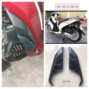 ỐP GÁC CHÂN SAU LỚN ( GÁC CHÂN TRONG ) DÙNG CHO ĐỜI XE  SH 2012 2013 2014 2015 2016 CACBON