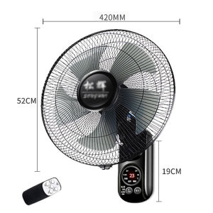 Industrial Electric Fan with Mist Spray Heavy Duty Inverter Water Mist Electric Fan Mist Fan Water Air Cooling 30 Inches Stand fan Wall fan 22 Inches Wallfan Strong wind 3 Speed Adjustable