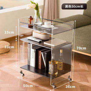 UrbanSpace SG- Creative sofa side table bedside shelf small cart simple design ins Movable storage rack modern small apartment coffee table