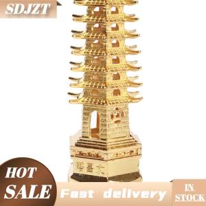SDJZT Hợp kim kẽm phong thủy Tháp giáo dục cấp wen chang chùa đồ trang trí để bàn
