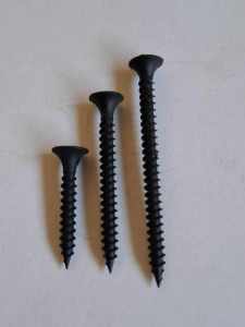 Black Screw Wood /Steel( Sold per box)