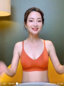Latex Cotton smealess bra Oxygen Breathable Non-wire Bra Thin Shoulder Straps Gathering Sports Underwear 乳胶棉无痕内衣 氧气安心透气无钢圈文胸 细肩带聚拢运动内衣