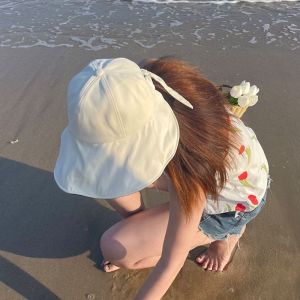 Portable Foldable UV Protection Hat Adjustable Breathable Wide Brim Hat Windproof Dome Fisherman Hat Hiking