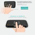 Keyboard wireless Touchscreen Alphun Air Mouse Touchpad 2.4GHz - H18 - Black [GRATIS ONGKIR]. 