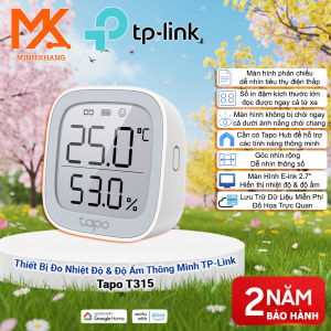 [Chính Hãng] Tapo T315 – Cảm Biến Nhiệt Độ & Độ Ẩm Thông Minh Màn Hình LCD Kết Nối Smart Home