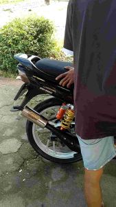 KNALPOT FIZR STANDAR RACING HITAM DOFF BY GRC