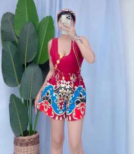 NEW JACKIE TERNO ADULT SANDO TOP + SHORT SIMPLE OUTFIT FIT SMALL TO XL