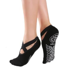 Women Non-Slip Yoga Socks For Backless Fitness Pilates Breathable Ballet Foot Sock Ladies Sport Gym Sock Dance Slipper