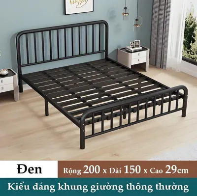 BMZAR Giường sắt Lắp ráp giường sắt Giường sắt chịu lực 1m/1m2/1m5/1m8Nhiều kích cỡ Làm dày và gia cố