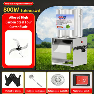 DEKES New household bucket type small stainless steel vegetable grinder suitable for livestock feeding and electric vegetable cutting