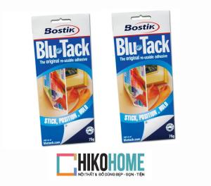 Combo 2 vỉ đất sét dính blutack Blu tack của Bostik 75gr - Chính hãng