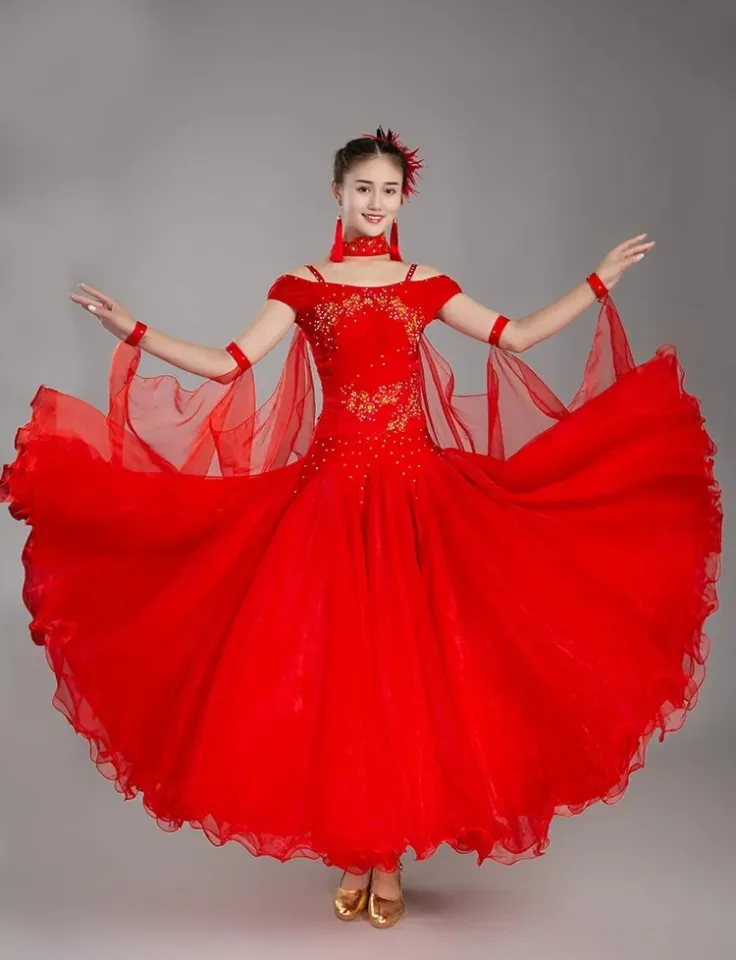 Professional Modern Dance Dress Standard Ballroom Women Adult Sex