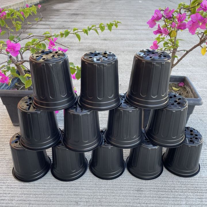 Pvc Pots 12pcs (16-29cm) Black PVC Pots/High Size PVC Pots Garden Flower ...