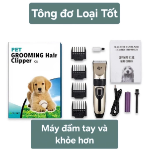 Tông Đơ Cắt Tóc Chuyên Nghiệp Siêu Khỏe – Cắt Tóc Người & Tỉa Lông Chó Mèo Êm Bén Gia Đình & Salon
