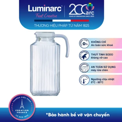Bình Nước Thuỷ Tinh Luminarc Quadro 1.7L - LUQUG2668