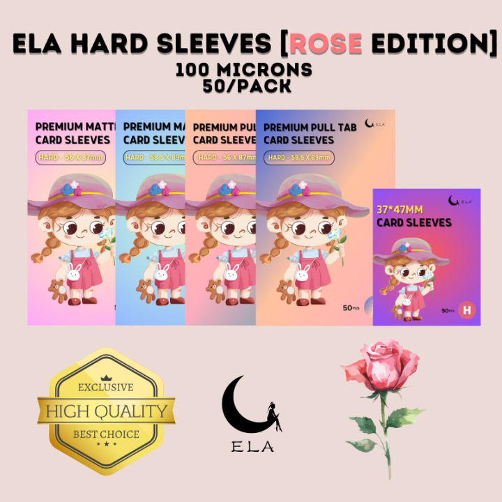 [ELA] Matte/Pull Tab Hard Sleeves (Rose Edition) Lazada PH