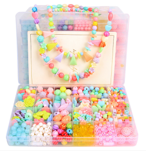 Great-King 1box Acrylic Beads Set for Jewelry Making Kids Adults Craft art DIY kids Birthday Gift
