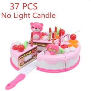 【READY STOCK】37/38/86PCS Baby Kitchen Toys Pretend Play Cutting Toy Kids Cake Play Food Gifts Toys for Boys Girls