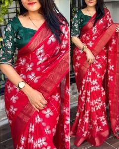 [PRE-ORDER] Musin Cotton Printed Saree~ Delivery Lead Time : 10 days