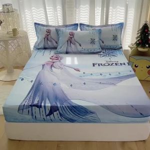Bedsheet with Elastic Band Strawberry Bear Fittedsheet Single Queen King Size