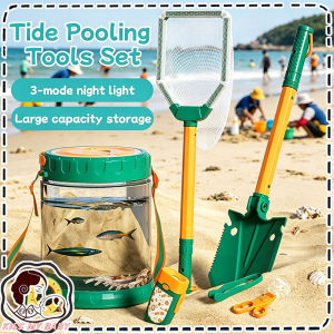 Kids Tide Pooling Tools Set Beach Sand Play Tools Parent-child Beach-hunting Activity Fish Catching & Crab Grabbing
