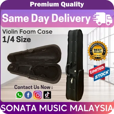 1/4 Size Violin Foam Case 小提琴 三角琴盒 / Violin Courses 小提琴课程 / Violin Tutorial 小提琴教学 / CAN PUT Bow Rosin Mute String Bridge 可放 弓 松香 弦 弓挡 琴桥 / SAME DAY DELIVERY 当日送货 /