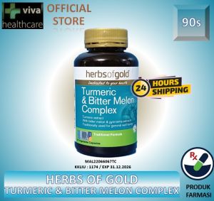 Herbs of Gold Turmeric & Bitter Melon Complex (90s) Kunyit Peria herba