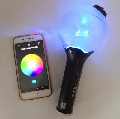Kpop BangTan Group Original BTS Lightstick Official App-Controlled Light stick Ver.3 with Bluetooth Concert Fans Collection