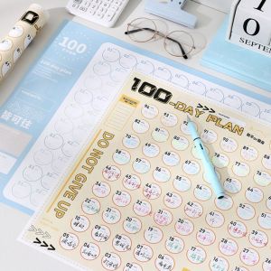 DITIPOO Để làm danh sách Bảng kế hoạch Ngày 100 Thể dục Chương trình nghị sự Bảng danh sách kiểm tra kế hoạch Hàng tháng hàng ngày Giảm cân Kế hoạch lịch trình treo tường Văn phòng tại nhà