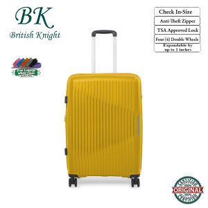 British Knight BIP801ZTE Yellow Medium Expandable Luggage